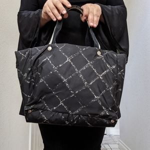 Authentic Chanel travel line tote